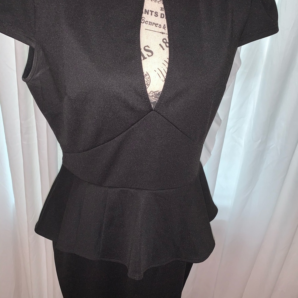 Peplum Vneck Dress